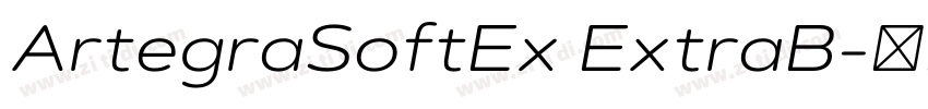 ArtegraSoftEx ExtraB字体转换